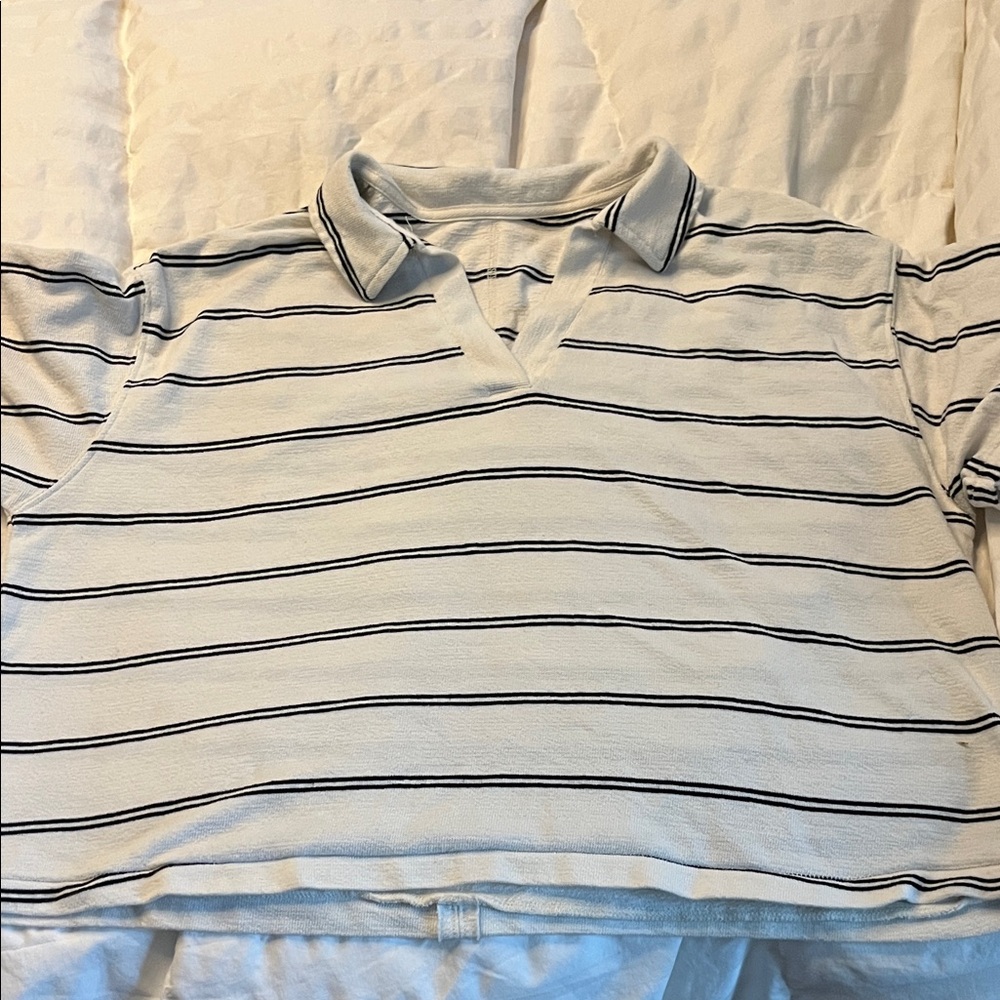 Classic Striped Polo Shirt